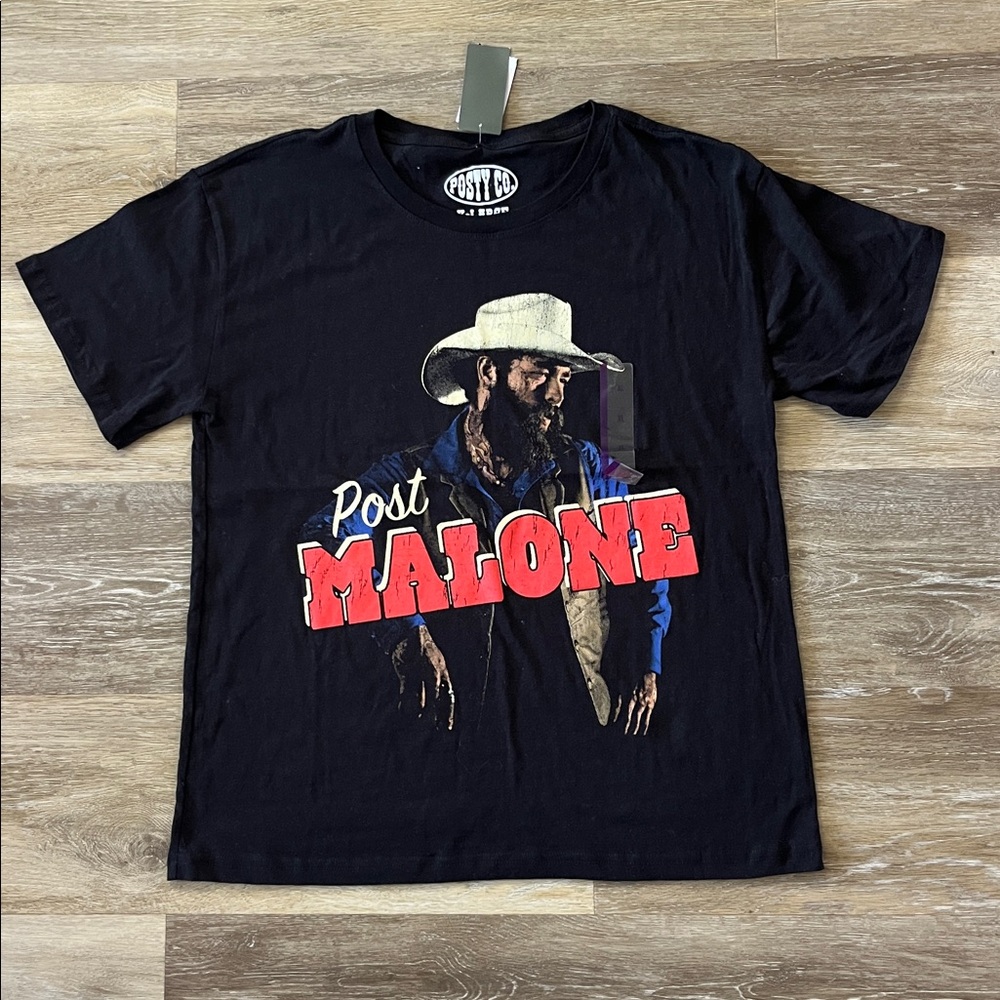 NWT Posty Co Women’s Post Malone Graphic T-Shirt Black Size XXL